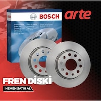 Volkswagen Golf 7 2012-2018 Bosch Arka Fren Diski 2 Adet Volkswagen Golf 7 2012-2018 Bosch Arka Fren Diski 2 Adet