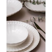 Kütahya Porselen Bone Luz Form Yemek Takımı Beyaz 24 Parça 6 Kişilik Beyaz Kütahya Porselen Bone Luz Form Yemek Takımı Beyaz 24 Parça 6 Kişilik Beyaz
