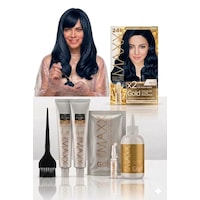 Maxx Deluxe Golden Beauty Set Saç Boyası 1.1 Mavi Siyah 2'li + Fırça Maxx Deluxe Golden Beauty Set Saç Boyası 1.1 Mavi Siyah 2'li + Fırça
