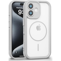 Apple Uyumlu iPhone 16 Plus Kamera Korumalı Magsafe Wireless Şarj Özellikli Mat Silikon Gri Renkli Silikon Telefon Kılıfı Apple Uyumlu iPhone 16 Plus Kamera Korumalı Magsafe Wireless Şarj Özellikli Mat Silikon Gri Renkli Silikon Telefon Kılıfı