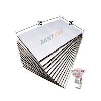 10 Adet 35x20cm Ziftli Oto Ses Su Yalıtım Pedi Folyolu Yapışkanlı 10 Adet 35x20cm Ziftli Oto Ses Su Yalıtım Pedi Folyolu Yapışkanlı