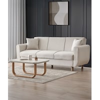 Flavia 3'lü Kanepe Salon, Oturma Odası Yataklı Bazalı Krem Flavia 3'lü Kanepe Salon, Oturma Odası Yataklı Bazalı Krem