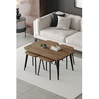 Roma Orta Sehpa Metal Ayaklı , 4+1 Orta Sehpa , 100 X 60 X 50 Cm Siyah Metal Atlantik Çam Roma Orta Sehpa Metal Ayaklı , 4+1 Orta Sehpa , 100 X 60 X 50 Cm Siyah Metal Atlantik Çam