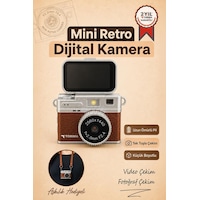 Mini Dijital Kamera 2k Flip Ekranlı Selfie Video Vlog Kamerası Cmr49 Kahverengi Mini Dijital Kamera 2k Flip Ekranlı Selfie Video Vlog Kamerası Cmr49 Kahverengi