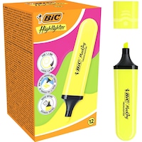Bic Marking Flat Fosforlu Kalem Sarı 12 Adet Sarı Bic Marking Flat Fosforlu Kalem Sarı 12 Adet Sarı