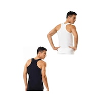 Tutku Erkek Ribana Sporcu Rambo %100 Pamuk Atlet 6'lı Paket 3 Beyaz - 3 Siyah Siyah - Beyaz Tutku Erkek Ribana Sporcu Rambo %100 Pamuk Atlet 6'lı Paket 3 Beyaz - 3 Siyah Siyah - Beyaz