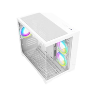 Revenge Nova 3 RGB Fanlı Temperli Cam Boş Panel M-ATX Oyuncu Bilgisayar Kasası Beyaz Revenge Nova 3 RGB Fanlı Temperli Cam Boş Panel M-ATX Oyuncu Bilgisayar Kasası Beyaz