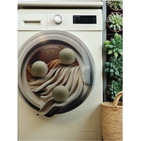 Mucit Home 3 Adet Yün Kurutma Topu Kurutma Makinesi Için Doğal Yumuşatıcı Çamaşır Kurutma Topları Beyaz