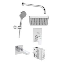 Artema Flow Square A49322 Ankastre Banyo Seti, Krom Artema Flow Square A49322 Ankastre Banyo Seti, Krom