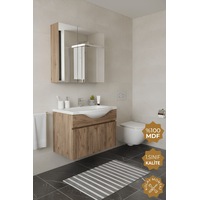 Teta Home Kahire 80 Cm Mdf Banyo Dolabı Seti Atlantik Çam Teta Home Kahire 80 Cm Mdf Banyo Dolabı Seti Atlantik Çam