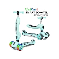 Smart Oturaklı Çocuk Scooter 3 Tekerlekli Işıklı Ledli Scooter Yükseklik Ayarlı 1-5 Yaş Gri Smart Oturaklı Çocuk Scooter 3 Tekerlekli Işıklı Ledli Scooter Yükseklik Ayarlı 1-5 Yaş Gri