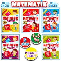 4 - 5 - 6 Yaş Okul Öncesi Matematik Çalışmaları Seti 5 Kitap 4 - 5 - 6 Yaş Okul Öncesi Matematik Çalışmaları Seti 5 Kitap
