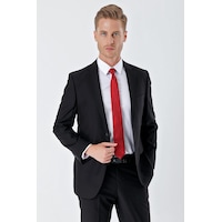 İmza Siyah Gabardin Mono Yaka 6 Drop Comfort Fit Rahat Kesim Basic Takım Elbise 1001240010-siyah Siyah İmza Siyah Gabardin Mono Yaka 6 Drop Comfort Fit Rahat Kesim Basic Takım Elbise 1001240010-siyah Siyah