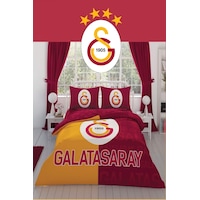 Taç Lisanslı Galatasaray Parçalı Logo Pamuk Çift Kişilik Nevresim Takımı Sarı - Kırmızı Taç Lisanslı Galatasaray Parçalı Logo Pamuk Çift Kişilik Nevresim Takımı Sarı - Kırmızı