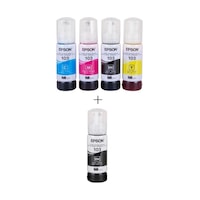 Epson Mürekkep Orj. T103 4 Lü Set +1 Siyah Renk Hediyeli Kırmızı - Mavi - Sarı - Siyah Epson Mürekkep Orj. T103 4 Lü Set +1 Siyah Renk Hediyeli Kırmızı - Mavi - Sarı - Siyah