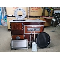 Fırınlı Döküm Derin Ocak Kuzine Soba Kömür Sobası Odun Sobası Fırınlı Döküm Derin Ocak Kuzine Soba Kömür Sobası Odun Sobası