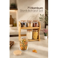 Bambum Bench Plus Standlı Saklama Set 7p Ahşap Bambum Bench Plus Standlı Saklama Set 7p Ahşap