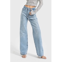 it's basic Kadın Kot Rengi Doris T34s527 Parlak Taşlı Tasarım Straight Fit Denim Jean Taşlı Kot Rengi it's basic Kadın Kot Rengi Doris T34s527 Parlak Taşlı Tasarım Straight Fit Denim Jean Taşlı Kot Rengi
