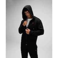 Ellesse Fermuarlı Kapüşonlu Siyah Erkek Sweatshirt Em581 Siyah Ellesse Fermuarlı Kapüşonlu Siyah Erkek Sweatshirt Em581 Siyah