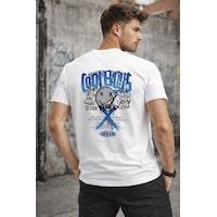 Herkesemoda Arka Yazı Detaylı Basic T-shirt Beyaz Herkesemoda Arka Yazı Detaylı Basic T-shirt Beyaz