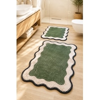 Nehogreen Shape 60x100 50x60 Kaydırmaz Tabanlı 2'li Banyo Paspas Seti Takımı 2li Shape Nehogreen Shape 60x100 50x60 Kaydırmaz Tabanlı 2'li Banyo Paspas Seti Takımı 2li Shape