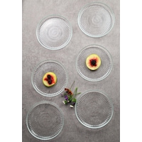 6 Adet Cam Mini Tatlı Pasta Tabağı 16 Cm Sunumluk Tabak 6 Adet Cam Mini Tatlı Pasta Tabağı 16 Cm Sunumluk Tabak