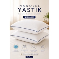 Formeya 2 Adet %100 Pamuk Nanojel Yastık Otel Yastığı 50x70 Cm Formeya 2 Adet %100 Pamuk Nanojel Yastık Otel Yastığı 50x70 Cm