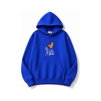 Herkesemoda Portre Ve Kelebek Baskılı Kapüşonlu 2 İplik Şardonlu Sweatshirt Mavi Herkesemoda Portre Ve Kelebek Baskılı Kapüşonlu 2 İplik Şardonlu Sweatshirt Mavi