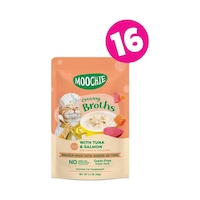 Moochıe Ton Balıklı ve Somonlu Yetişkin Kedi Çorbası 16 x 40 G Moochıe Ton Balıklı ve Somonlu Yetişkin Kedi Çorbası 16 x 40 G