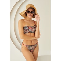 Loya Kadın Renkli Lave Tek Omuz Askılı Tek Üst Bikini Loya Kadın Renkli Lave Tek Omuz Askılı Tek Üst Bikini