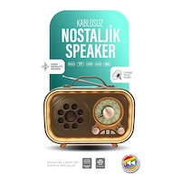 Renkli Aydınlatmalı Taşınabilir Nostaljik Bluetooth Hoparlör Usb Tf Aux Fm/am/sw Radyo Renkli Aydınlatmalı Taşınabilir Nostaljik Bluetooth Hoparlör Usb Tf Aux Fm/am/sw Radyo