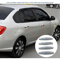 Ebal Otomotiv Renault Clio 3 SYMBOL Krom Kapı Kolu 4 prç. 2009-2013 P.Çelik Ebal Otomotiv Renault Clio 3 SYMBOL Krom Kapı Kolu 4 prç. 2009-2013 P.Çelik