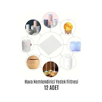 Mucit Home Hava Nemlendirici Difüzör Buhar Makinesi Filtresi 12 Adet Filtre Yedek 10 Cm Mucit Home Hava Nemlendirici Difüzör Buhar Makinesi Filtresi 12 Adet Filtre Yedek 10 Cm