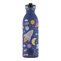 Kids Bottle Space Friends Pipetli Paslanmaz Çelik Çocuk Su Matarası 500 Ml Mor Kids Bottle Space Friends Pipetli Paslanmaz Çelik Çocuk Su Matarası 500 Ml Mor