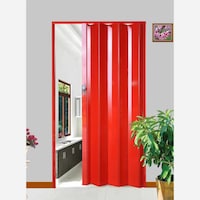 Akordiyon Kapı Kırmızı,Katlanır Kapı 203x85Cm Akordiyon Kapı Kırmızı,Katlanır Kapı 203x85Cm
