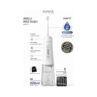 Auhma Amf11 Akıllı Şarjlı Ağız Duşu - 320ml Su Haznesi, 4 Modlu, Diş Temizleme Cihazı Auhma Amf11 Akıllı Şarjlı Ağız Duşu - 320ml Su Haznesi, 4 Modlu, Diş Temizleme Cihazı