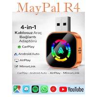 Maypal 4'ü 1 Arada Ekran Yansıtmalı Kablosuz Carplay & Android Auto Dönüştürücü, Ios&android Uyumlu Diğer Maypal 4'ü 1 Arada Ekran Yansıtmalı Kablosuz Carplay & Android Auto Dönüştürücü, Ios&android Uyumlu Diğer