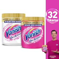 Vanish Oxi Action Deterjan Güçlendirici ve Leke Çıkarıcı Toz Beyazlar için 480 Gr + Renkliler için 480 Gr Vanish Oxi Action Deterjan Güçlendirici ve Leke Çıkarıcı Toz Beyazlar için 480 Gr + Renkliler için 480 Gr