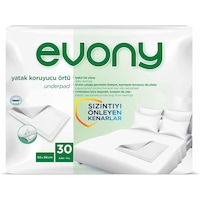 Evony Hasta Yatak Koruyucu Örtü 90 x 60 CM 30 Adet Evony Hasta Yatak Koruyucu Örtü 90 x 60 CM 30 Adet