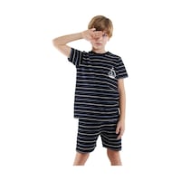Denokids Yelken Erkek Çocuk Çizgili Pijama Takım Renkli Çok Renkli Denokids Yelken Erkek Çocuk Çizgili Pijama Takım Renkli Çok Renkli