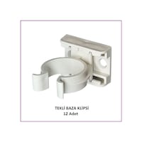 Baza Klipsi Tekli 12 Adet Beyaz Baza Klipsi Tekli 12 Adet Beyaz