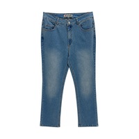 Zanessi Fashıon Büyük Beden Fermuarlı Denim Kadın Pantolon Mavi Zanessi Fashıon Büyük Beden Fermuarlı Denim Kadın Pantolon Mavi