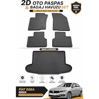 Fiat Egea Sedan 2d Oto Paspas Ve Bagaj Havuzu Seti Kauçuk Kaymaz Siyah Araca Özel Set Fiat Egea Sedan 2d Oto Paspas Ve Bagaj Havuzu Seti Kauçuk Kaymaz Siyah Araca Özel Set