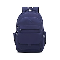 Büyük Boy Laptop Bölmeli Çok Cepli Su Geçirmez Krınkıl Kumaş Çanta Lacivert Büyük Boy Laptop Bölmeli Çok Cepli Su Geçirmez Krınkıl Kumaş Çanta Lacivert