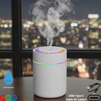 180ml Rgb Işıklı Süper Sessiz Type-c Mini Hava Nemlendirici & Aroma Difüzör 180ml Rgb Işıklı Süper Sessiz Type-c Mini Hava Nemlendirici & Aroma Difüzör