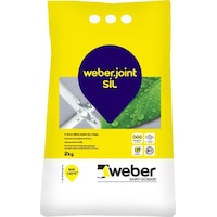 Weberjoint Sil Silikon Katkılı Derz Dolgu 2 KG Beyaz Weberjoint Sil Silikon Katkılı Derz Dolgu 2 KG Beyaz