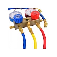 İkili Manifold Gaz Saati Seti R22 R134 R404 R410 + Hortum Takımı İkili Manifold Gaz Saati Seti R22 R134 R404 R410 + Hortum Takımı