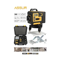 Assur Plus 360 12 Köşe Otomatik Hizalamalı Yeşil Çizgili Su Terazili Lazer Metre Hizalama-2446 Assur Plus 360 12 Köşe Otomatik Hizalamalı Yeşil Çizgili Su Terazili Lazer Metre Hizalama-2446
