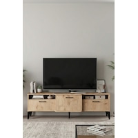 Tv Sehpası 160 Cm Kapaklı Raflı Televizyon Ünitesi Salon Oturma Odası Tv Sehpa Mistral Bej Tv Sehpası 160 Cm Kapaklı Raflı Televizyon Ünitesi Salon Oturma Odası Tv Sehpa Mistral Bej