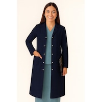 Kadın Klasik Yaka Alpaka Kumaş Slim Fit Önlük, Doktor, Öğretmen, Hemşire, Stajyer, Çalışma Önlüğü Lacivert Kadın Klasik Yaka Alpaka Kumaş Slim Fit Önlük, Doktor, Öğretmen, Hemşire, Stajyer, Çalışma Önlüğü Lacivert